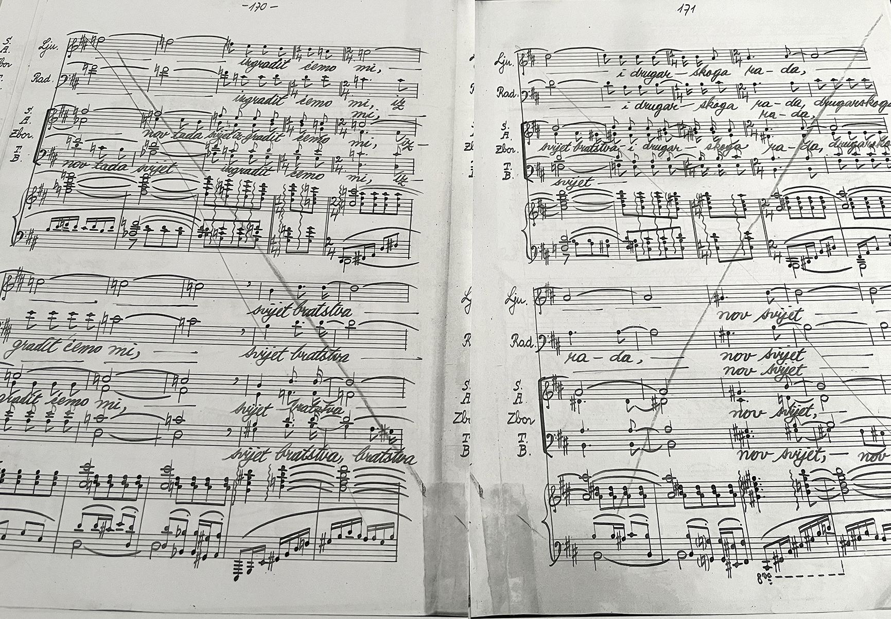 Pages 170 and 171 of the "The Chimmeys on the Adriatic" Libretto.