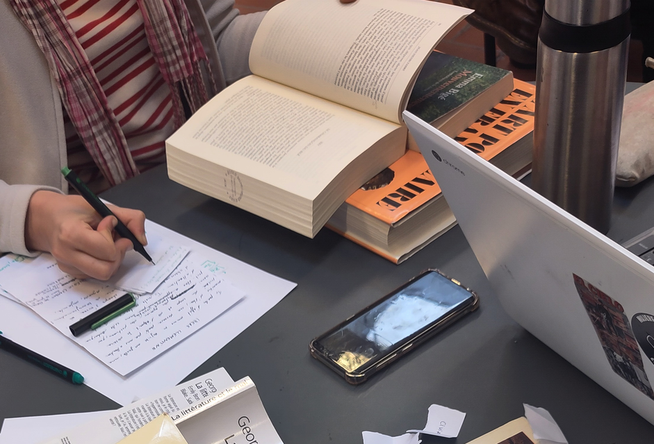 Notating books writing