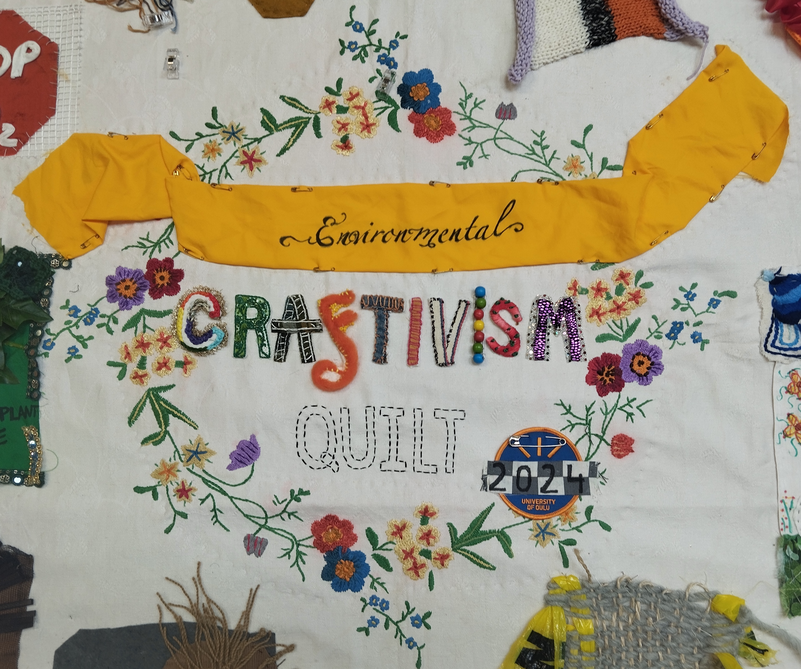 environmental cratfivism quilt middle panel