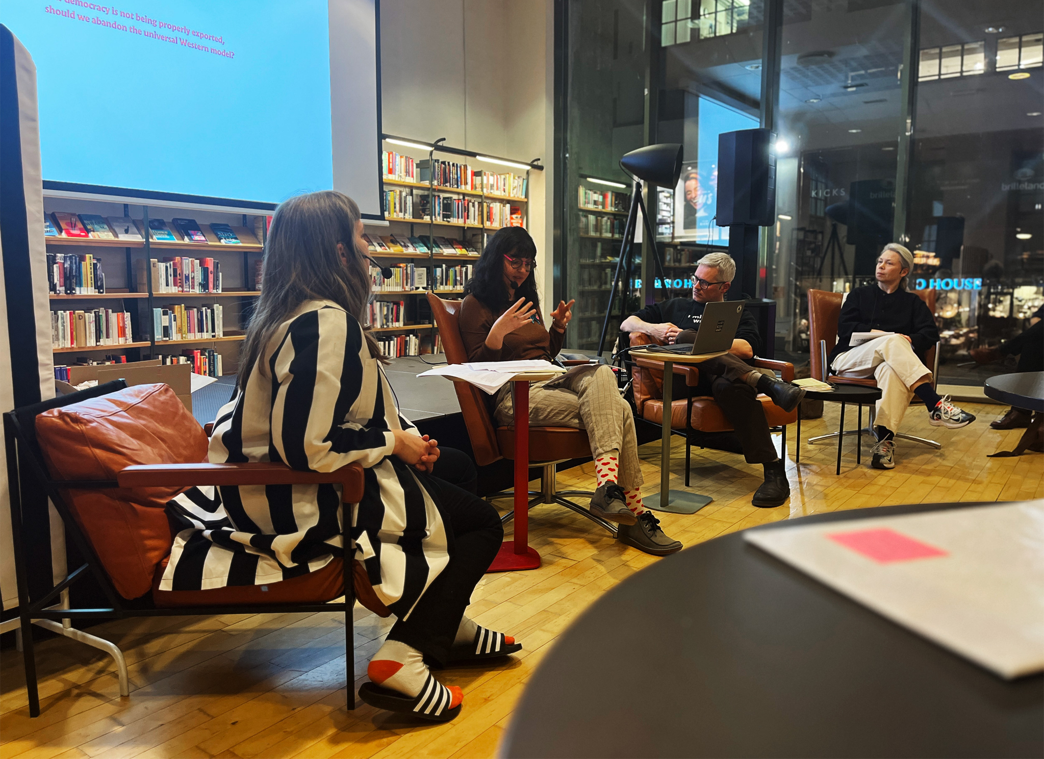 Azza Rajhi at Design, Participation & Democracy (lecture event) Photo: Karina Birkelund Johansen