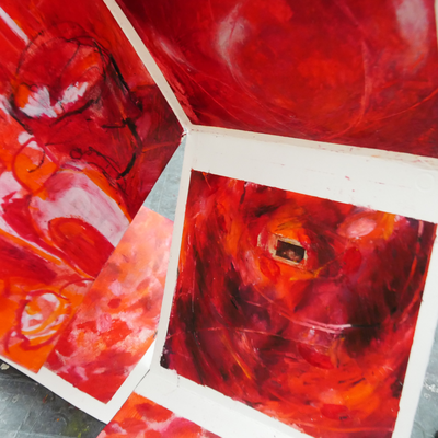 artist book red