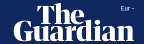 Picture of The Guardian newspaper online header.