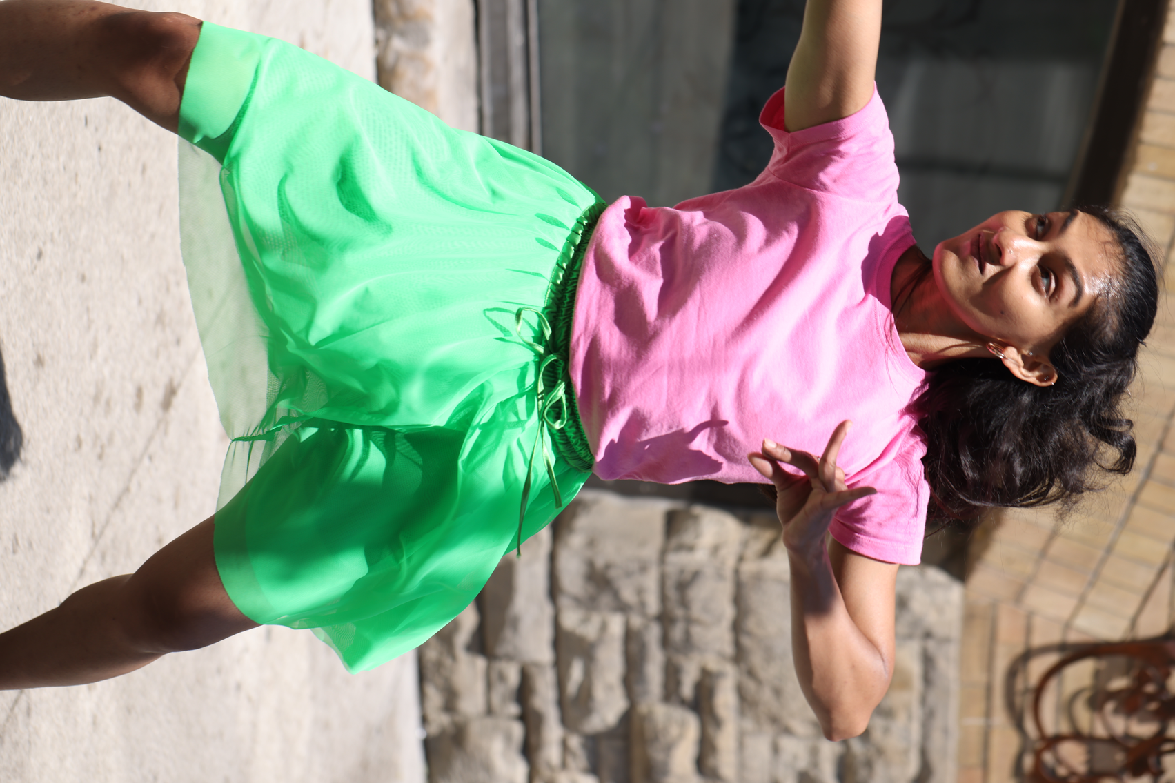 Momentarily transforming the popular destination at King and Portland into a site of critical engagement through a 29-step choreography that invited spatial negotiation and encounters with the Other within a space that is otherwise governed by capitalist-consumerist logic that actively seeks to erase all forms of anomaly.
This is created in response to Score 4. 
Score 4 is created by Mushtari Afroz
Choreography created by Mushtari Afroz
Performance co-created with Rachana Joshi, Rajvi Dedhia and Nidhi Baadkar.