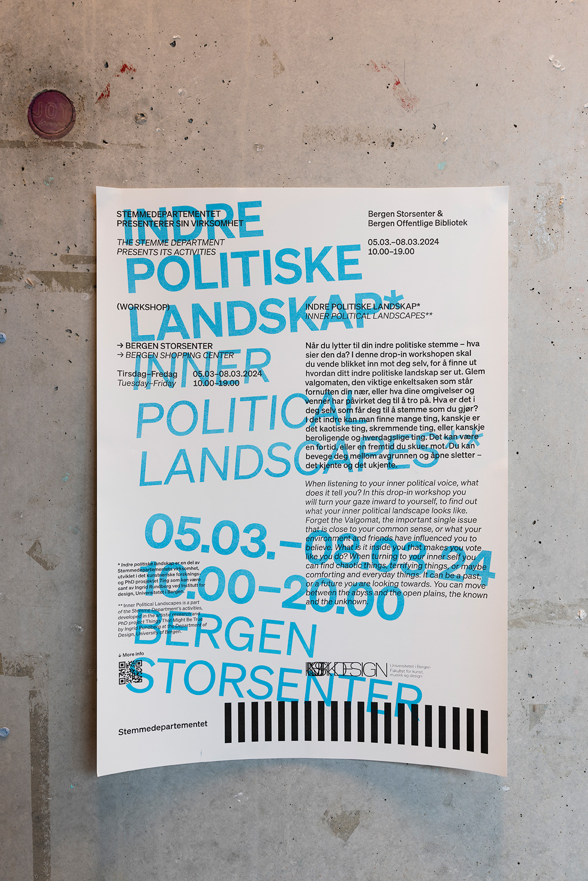 Poster for Inner Political Landscapes workshop