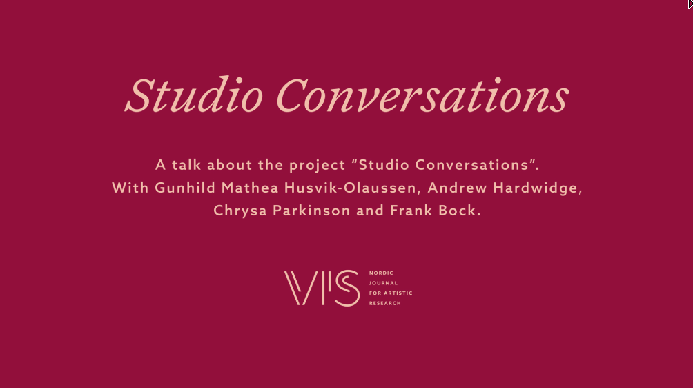 Screenshot from the film Studio Conversations.