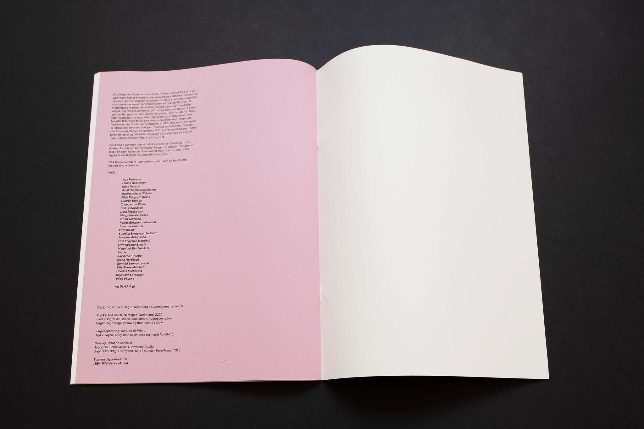 Stemmer / Voices publication
Foto: Bjarte Bjørkum