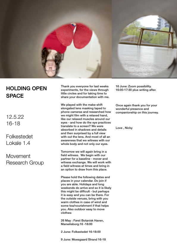 Session 4, 'Soft Eyes' Inquiry, Aarhus, Denmark