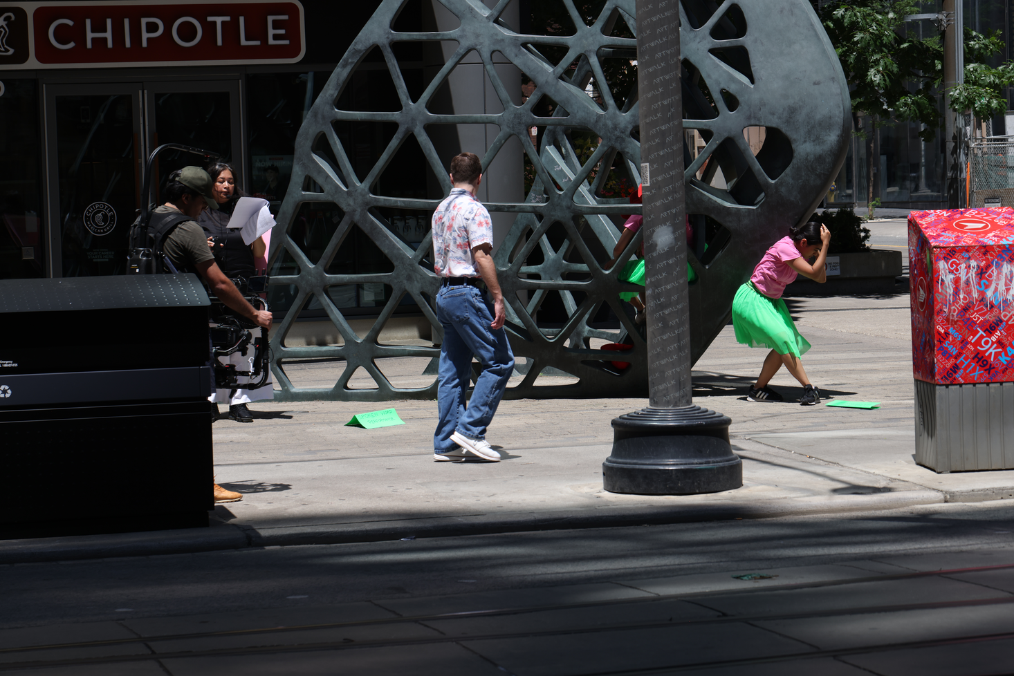 Uncommodified Pauses - Spoken Word Performance by Rajvi Dedhia at the intersection of King Street West and Charlotte Street in response to Score 3

Score 3 created by Mushtari Afroz
Response by Rajvi Dedhia