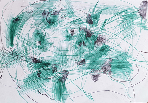 lying down green taccuino