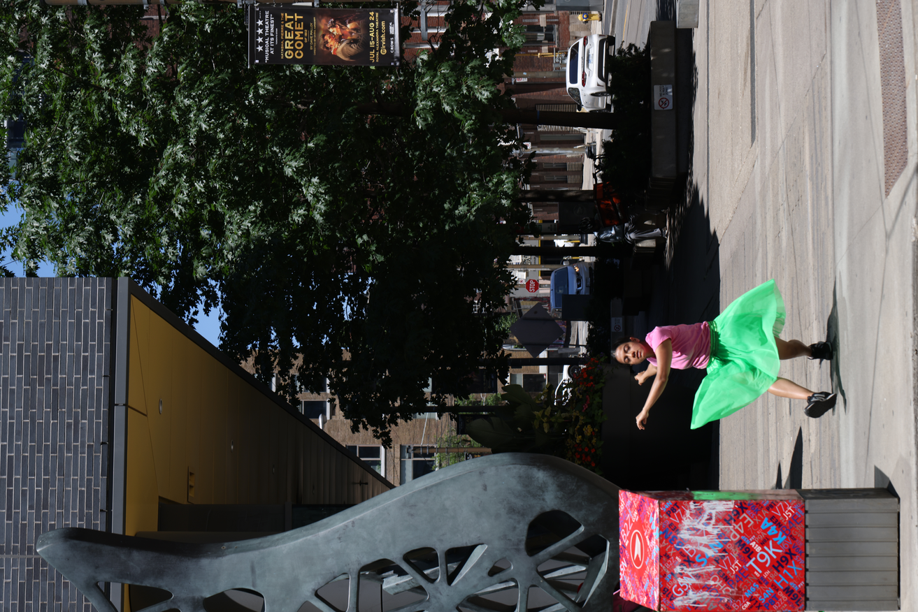 Uncommodified Pauses - Spoken Word Performance by Rajvi Dedhia at the intersection of King Street West and Charlotte Street in response to Score 3

Score 3 created by Mushtari Afroz
Response by Rajvi Dedhia
