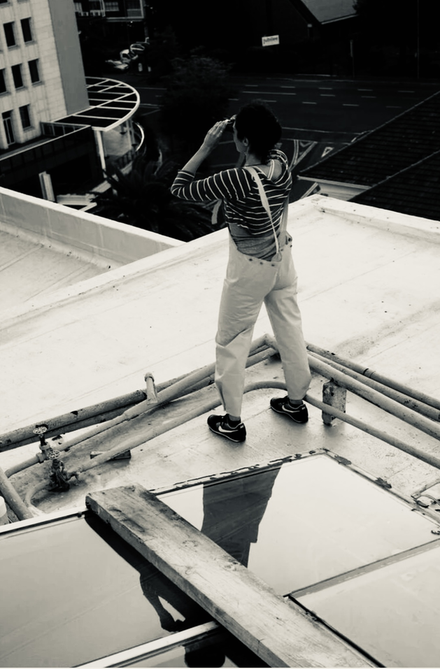 Hannah, Cape Town city centre, Hotel rooftop.