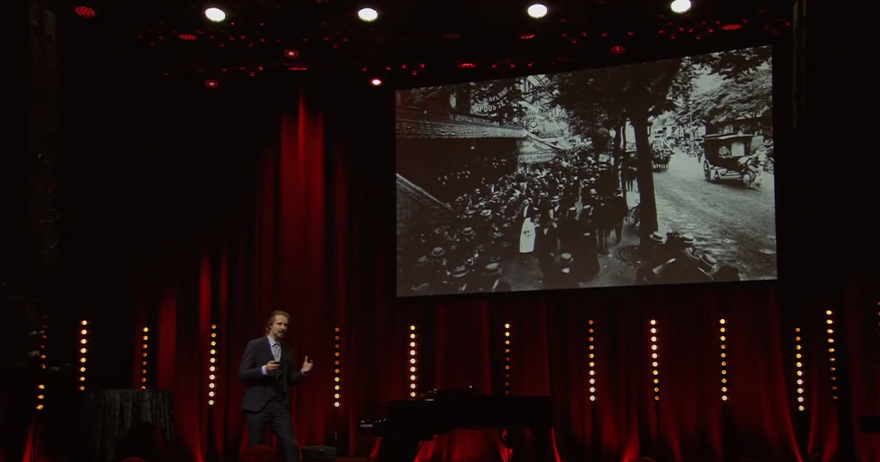 Screenshot from Håkon Magnar Skogstads presentation in Forsker Grand Prix