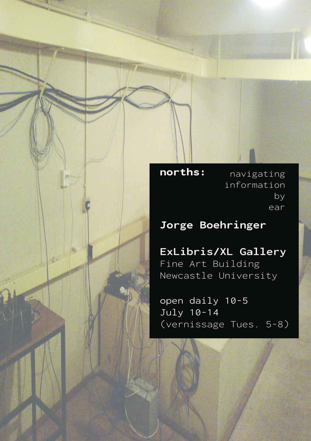 Poster from the 2024 Ex Libris Gallery exhibition of Norths. The pieces discussed in this exposition where featured this is exhibition, as well as several subsequent exhibitions that and the following year.