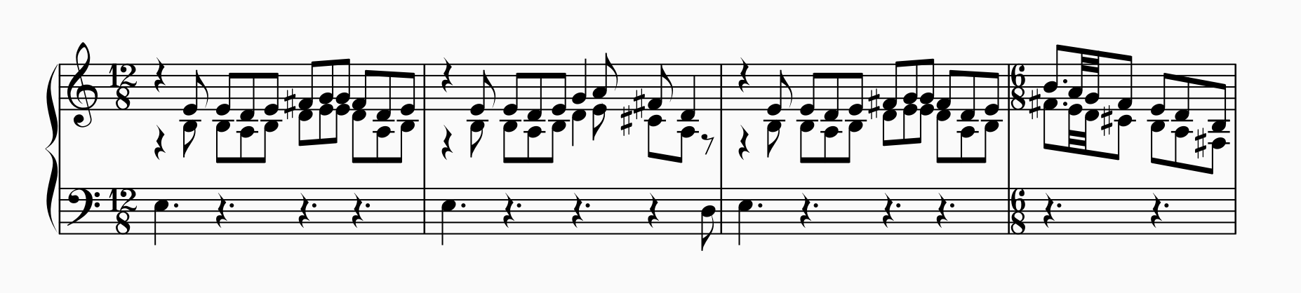 Noteeksempel Motiv 1