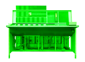 Thumnail of a green IBM 7094 computer