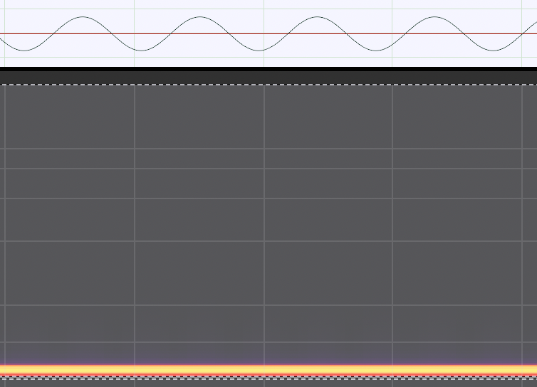 This image depicts a spectra harmonogram of 220 hertz sine tone recorded from software, directly to the DSP chip within a computer.
