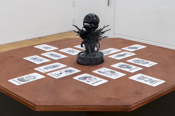 Installation image of GIRLHERO (2025-) at SYSTEM ARMING at the Luan Gallery, Athlone, Ireland. Photo taken by Louis Haugh.