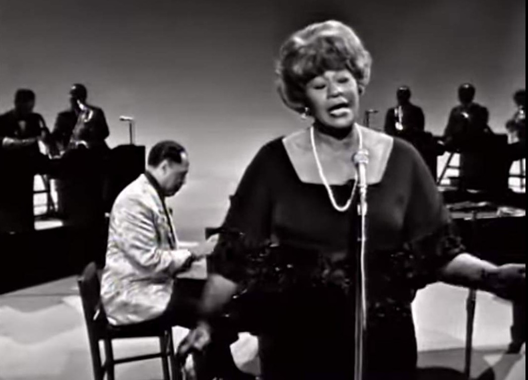 Ella Fitzgerald with the Duke Ellington orchestra on The Ed Sullivan Show, 7 March 1965